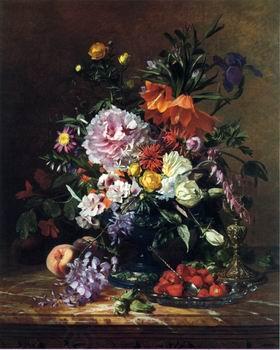 unknow artist Floral, beautiful classical still life of flowers.114 oil painting picture